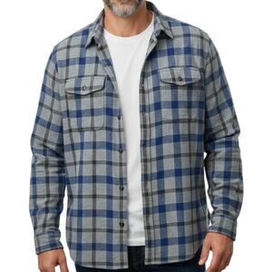 Sonoma Mens Modern Fit Long Sleeve Plaid Flannel Button Up Shirt 3XB